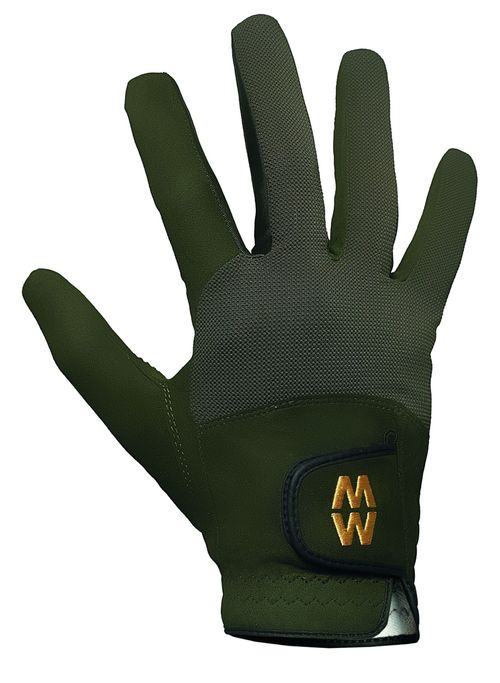 1 Pair Green MacWet Short Mesh Sports Gloves Unisex 6 Unisex - Macwet