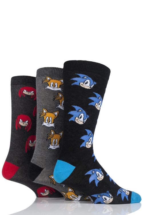 PACK 3 SOCKS SONIC THE HEDGEHOG ADULT ASSORTED