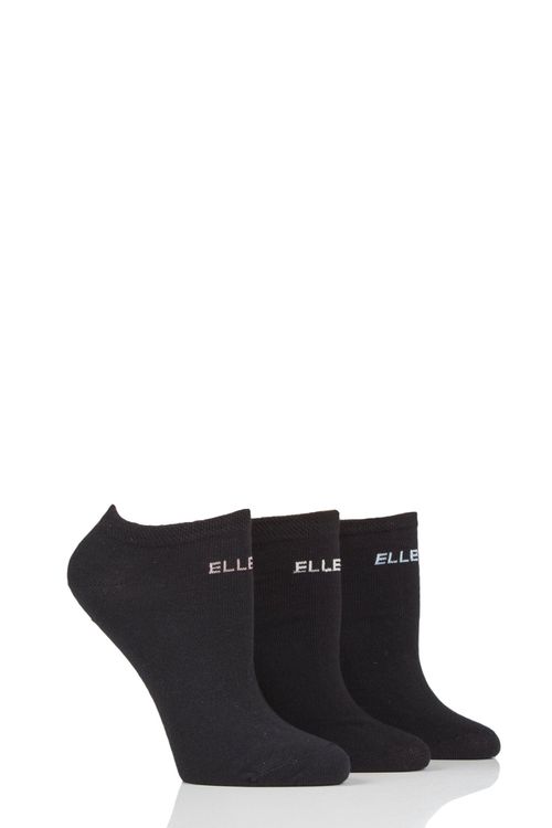 3 Pair Black Plain Cotton...