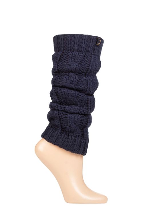 Ladies Elle Chunky Cable Knit Leg Warmers from SOCKSHOP