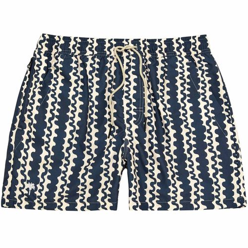 Swim Shorts - Blue Scribble