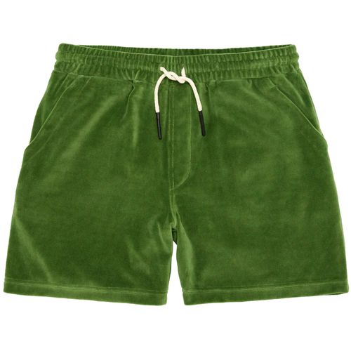 Velour Shorts - Penny Green