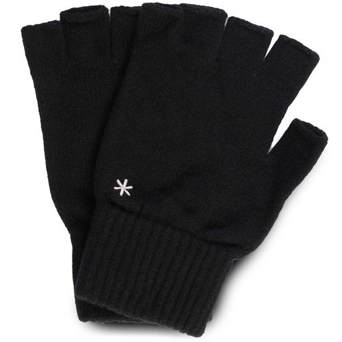 Wool Knit Gloves - Black