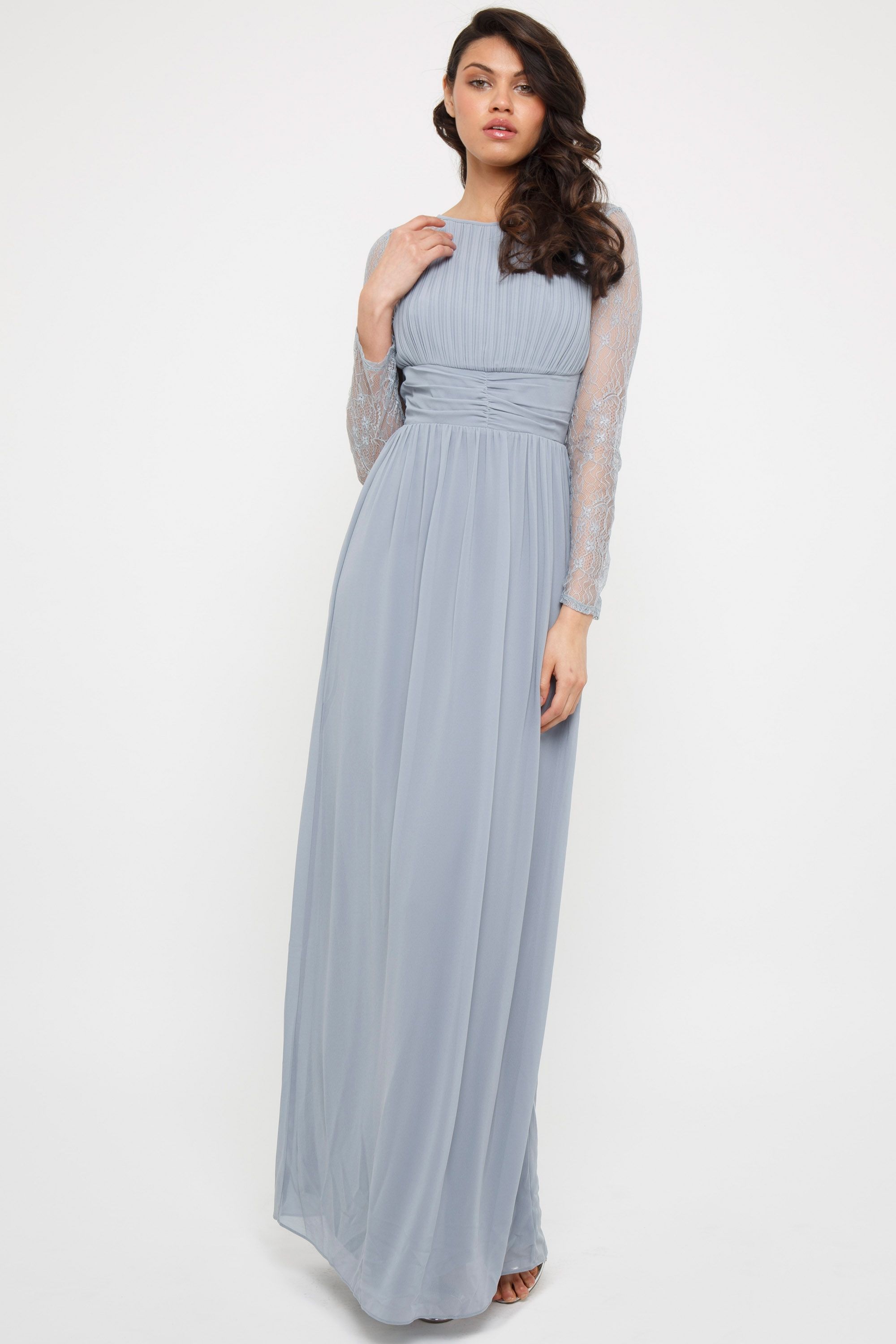 Tfnc serene grey maxi dress best sale