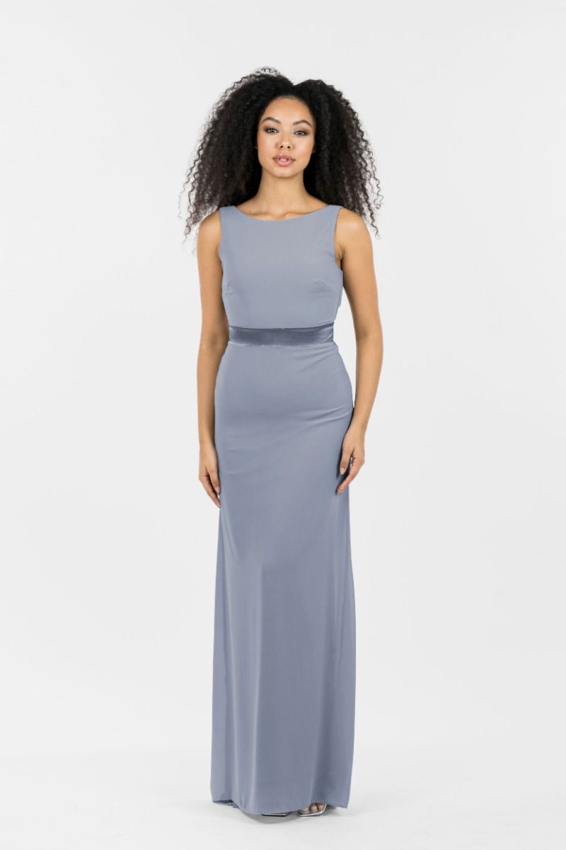 Tfnc serene blue grey maxi best sale dress