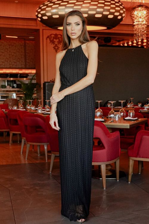 TFNC Serene Mesh Black Maxi...