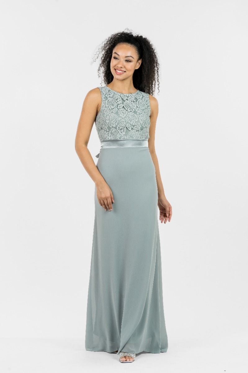 Tfnc halannah blue grey maxi dress clearance