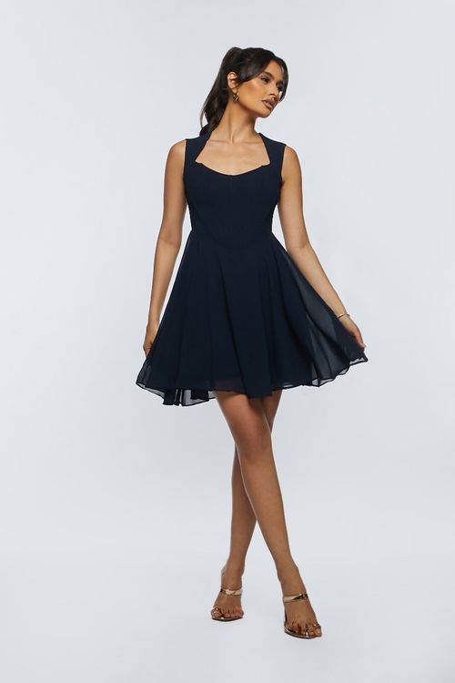 TFNC Yuna Navy Mini Dress