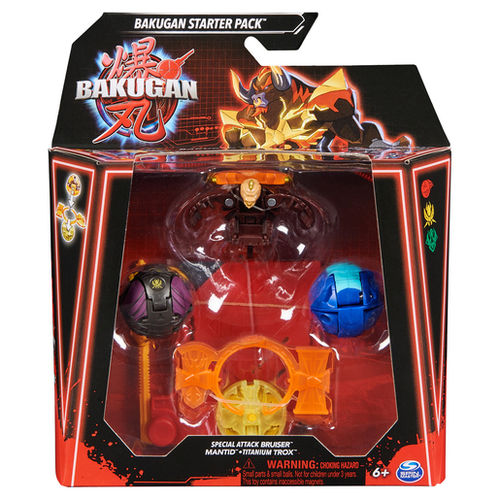 Bakugan Armored Alliance Starter Pack Trading Card and Figures - Fused Trox  x Nobillious, Ryerazu and Cimoga, Compare