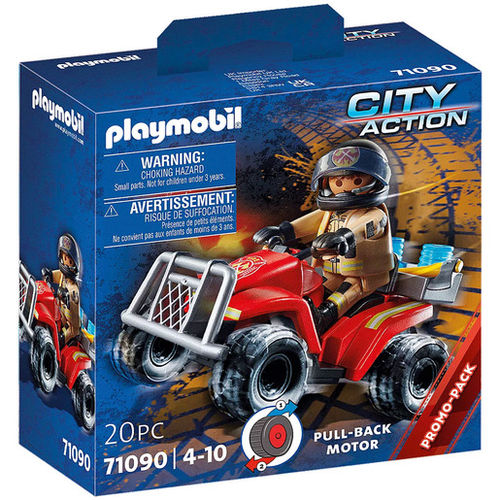 71090 Playmobil Pompier Et Quad - Jumpl