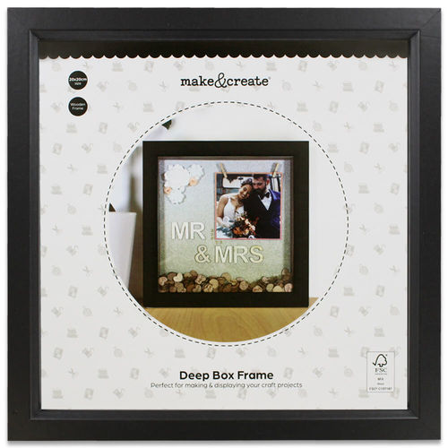 Black Deep Box Frame - 20cm x...