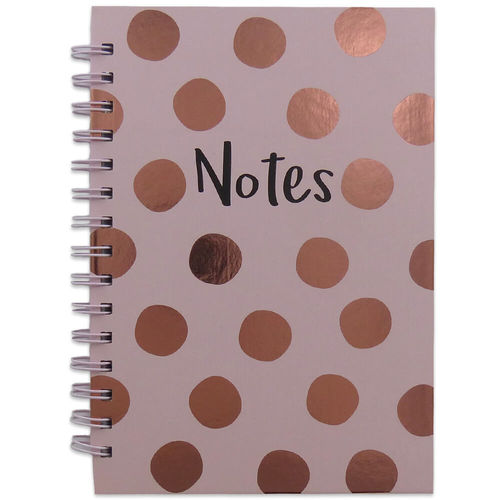 A5 Pink Spotty Notebook