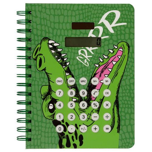 A5 Wiro Calculator Notebook:...