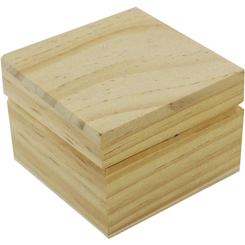 Small Square Hinged Wooden...