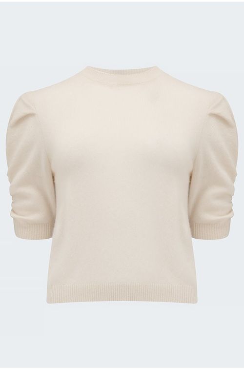 FRAME - Ruched Sleeve Sweater...