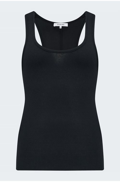 FRAME - Rib Scoop Neck Tank...