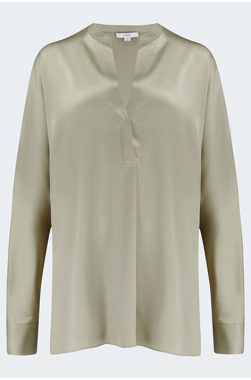 Vince - Band Collar Blouse in...