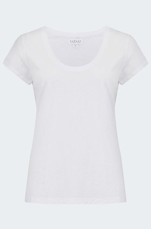 Velvet - Katie Scoop Neck Tee...