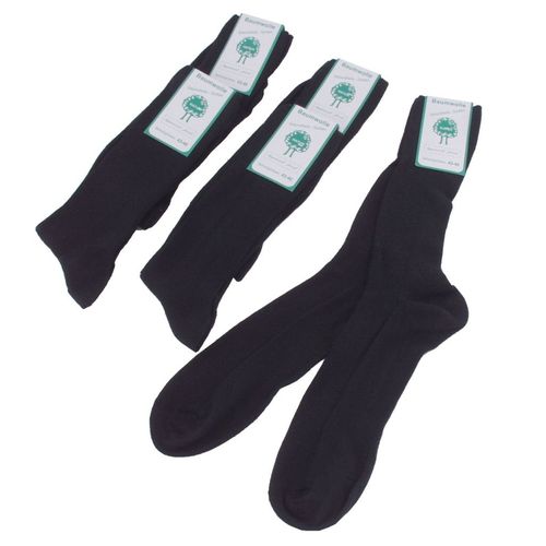 5 Paar Berufs-Socken schwarz = 2,38 €/Paar Schuhe D 47