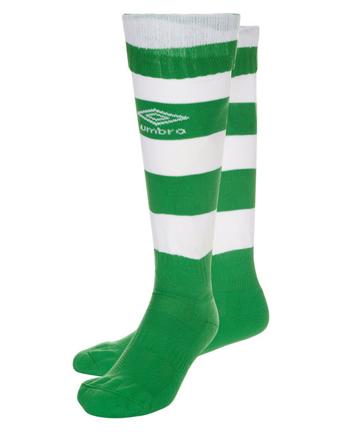 HOOP SOCK L Emerald / White