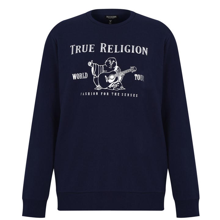 True Religion Buddha Sweatshirt - Blue 
