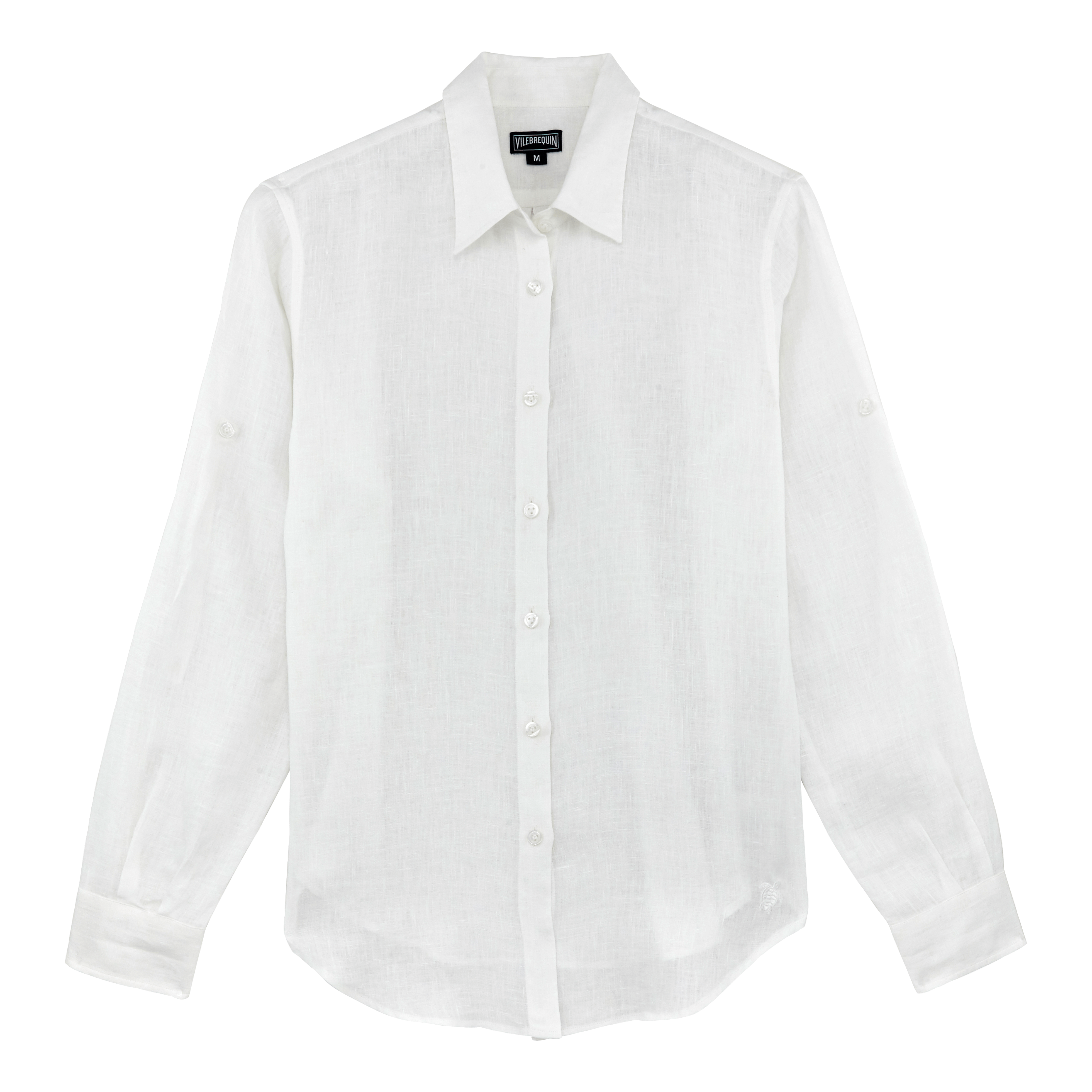 Ferragamo White Bowling Collar Shirt