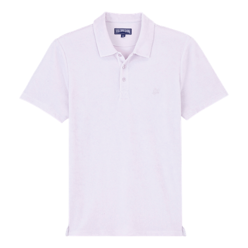 Men Terry Polo Solid -...