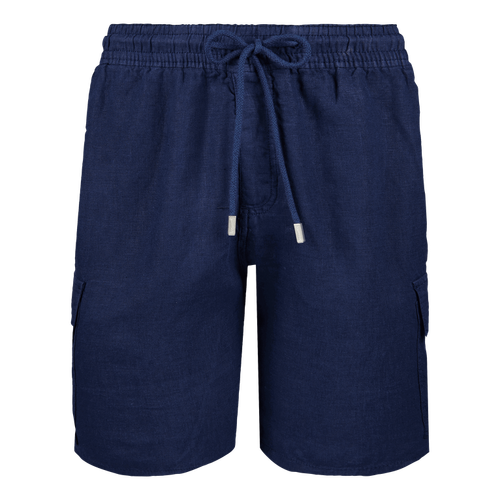 Men Linen Bermuda Shorts...