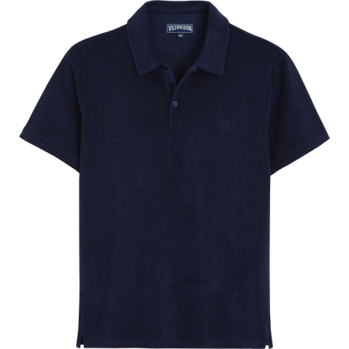 Men Terry Polo Solid -...