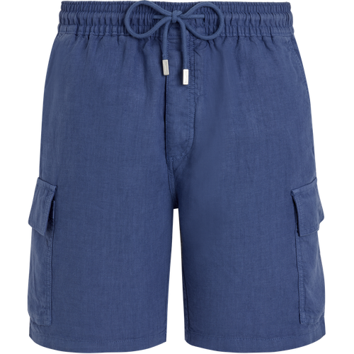 Men Linen Bermuda Shorts...