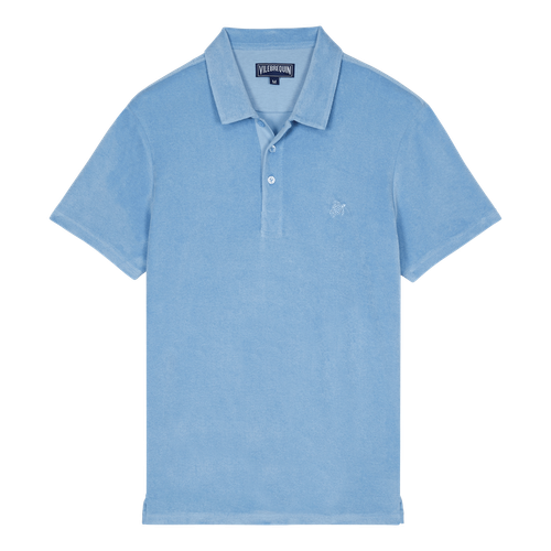 Men Terry Polo Solid -...