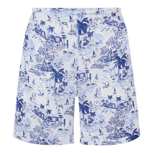 Women Linen Bermuda Shorts...