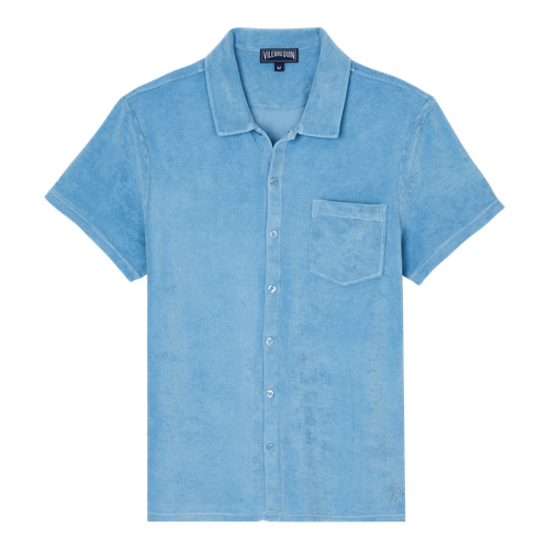 Men Terry Bowling Shirt Solid...