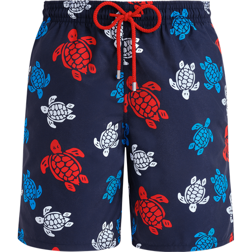 Men Long Swim Shorts Tortues...