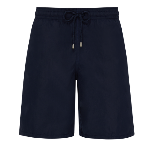 Men Long Swim Shorts Solid -...