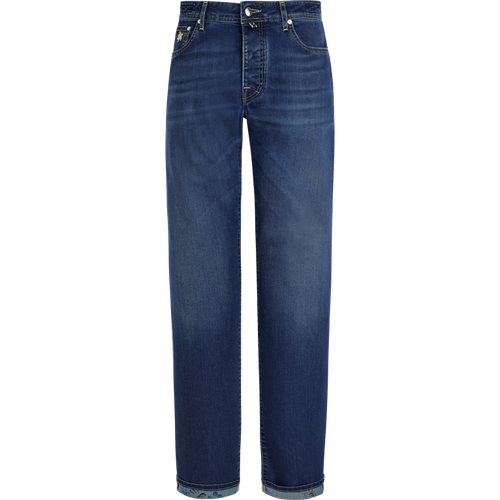 Men 5-pockets Denim Pants...