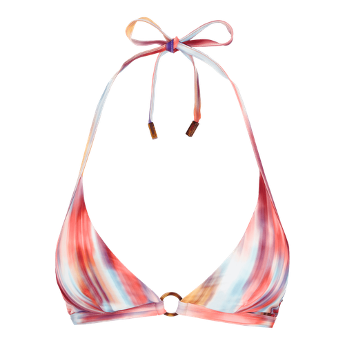 Women Halter Bikini Top Ikat...