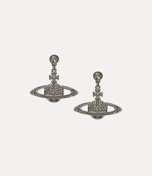 Mini bas relief drop earrings