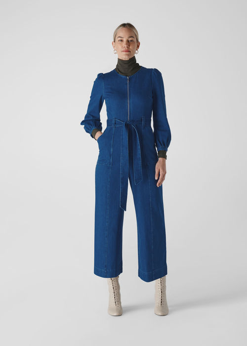 Denim Gabby Denim Jumpsuit, WHISTLES