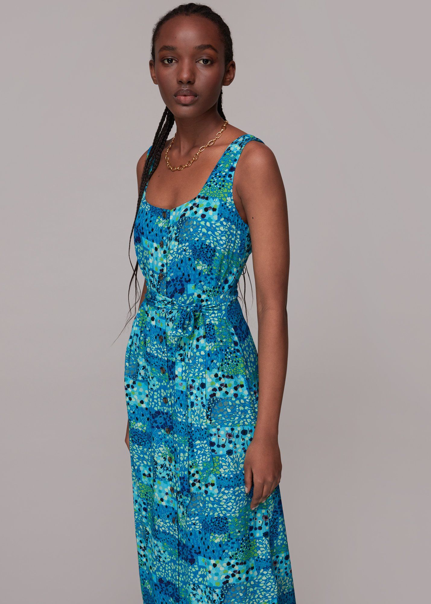 Maxi button cheap up dress