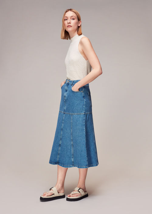 Whistles Women's Denim Midi...