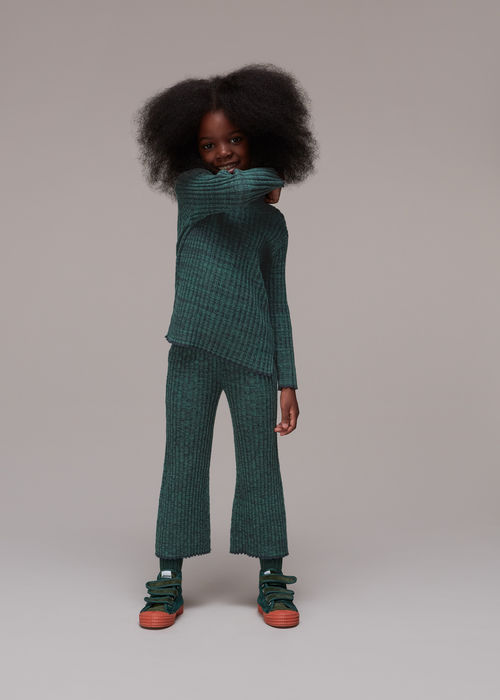 Whistles Kids Rib Knit Marl...