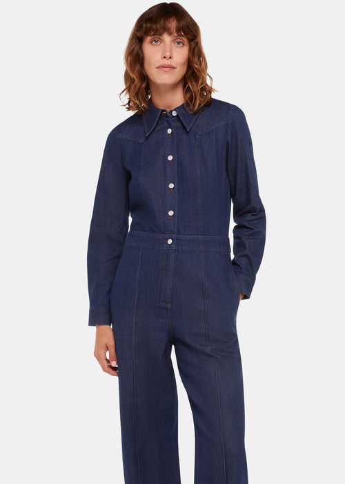 Denim Gabby Denim Jumpsuit, WHISTLES