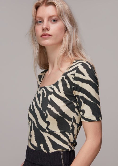 Whistles Women's Zebra Square...