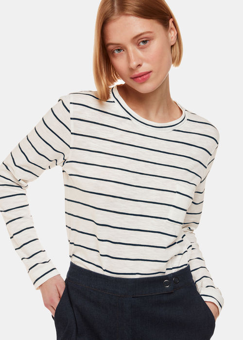 Whistles Women's Stripe Crew...