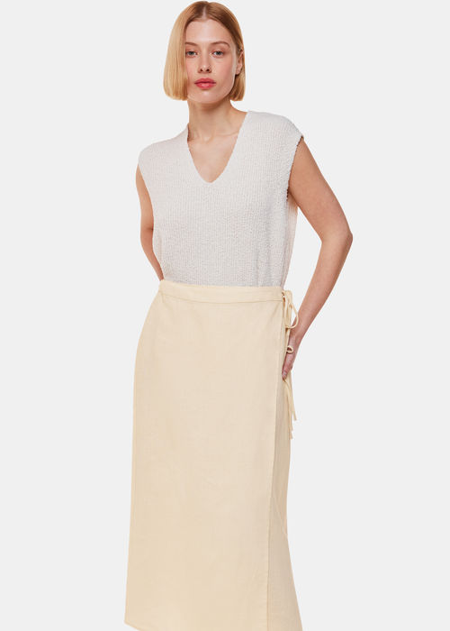 Whistles Women's Linen Wrap...