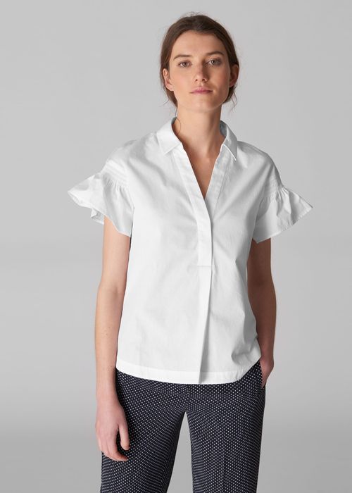 Whistles Women's Frill Poplin...