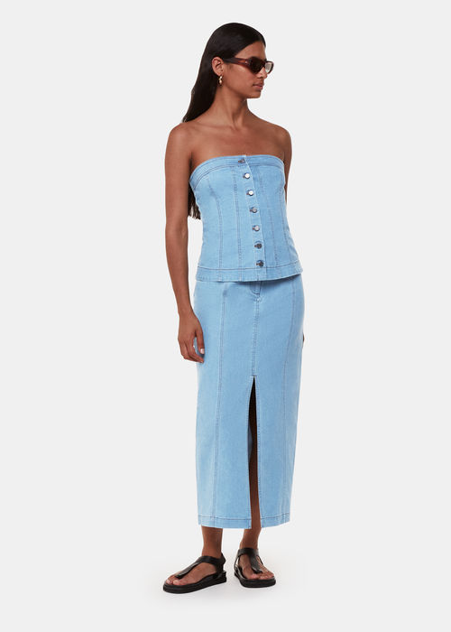 Whistles Women's Denim Maxi...