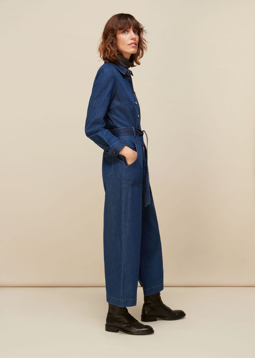 Denim Gabby Denim Jumpsuit, WHISTLES