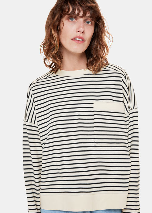 Whistles Women's Stripe Sweat